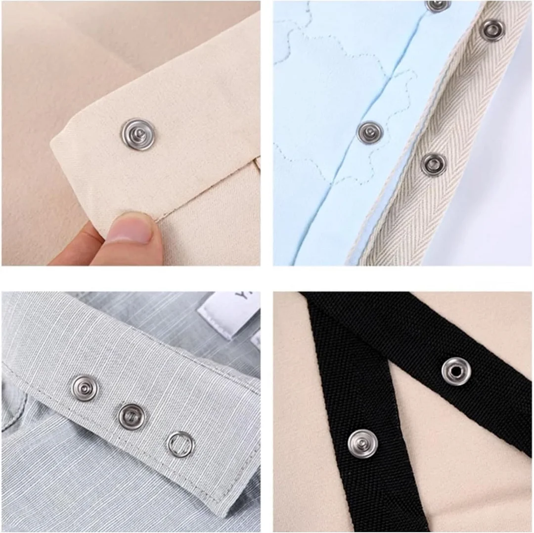 Crochet safety eye tool kit, includes 100 sets of concealed buttons for attaching crochet safety eyes.