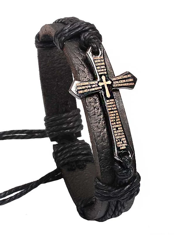Vintage Cross Bracelet