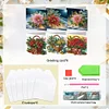 6PCS Xmas Flower DIY Diamond Art Greeting Cards Congratulations Cards & Gifts
