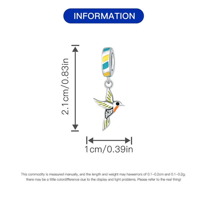 1 Piece 0.93*2.3cm 1*2.1cm 925 Sterling Silver Animal Pendant Jewelry Accessories