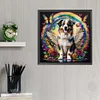 Diamond Painting -5D Full Round Drill Rainbow Wings Dog