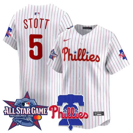 Youth Philadelphia Phillies #5 Bryson Stott White 2026 MLB All-Star Jersey