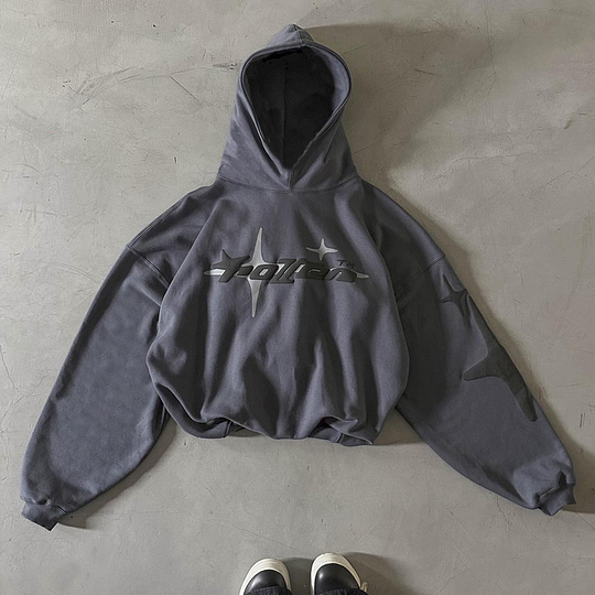 Vintage Star Graphics Pocket Hoodie