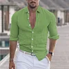 Camicia casual traspirante a maniche lunghe da uomo