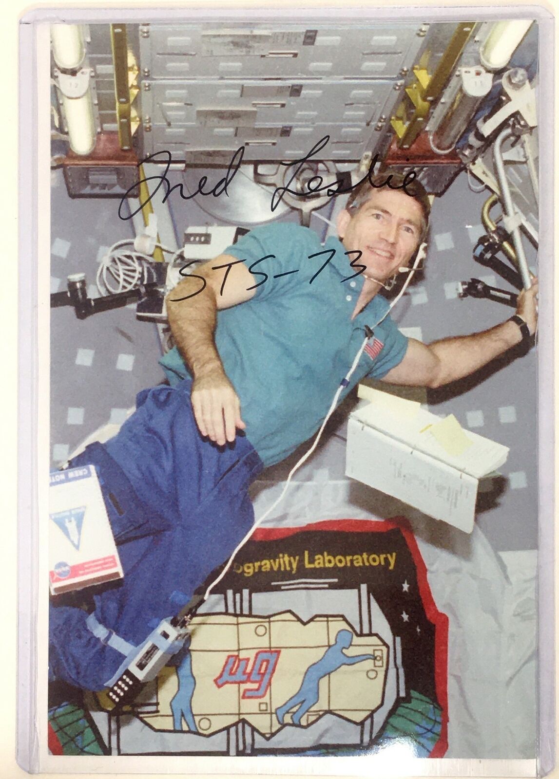 Fred Leslie Signed 4x6 Photo Poster painting American Astronaut NASA SPACE Autograph Auto