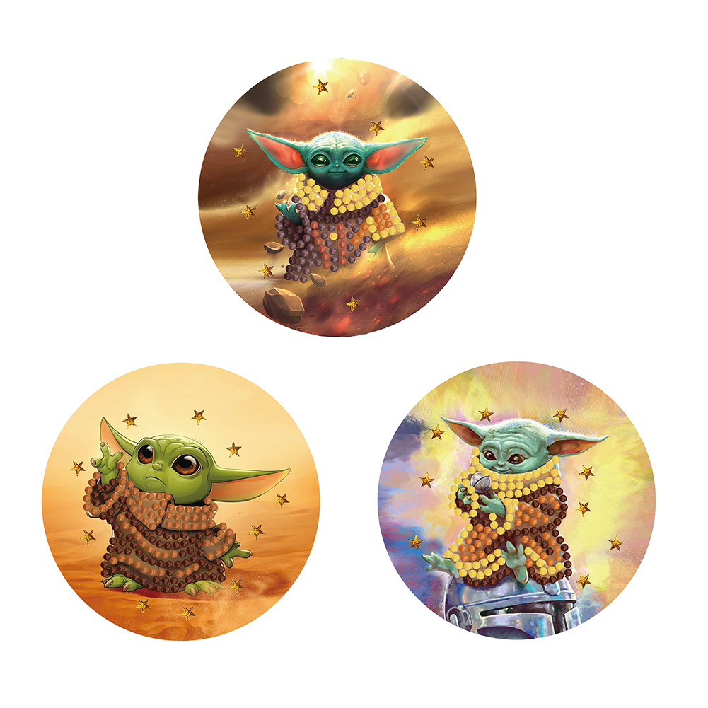 

3pcs Green Monster - 5D DIY Craft Snapback Sticker, 501 Original