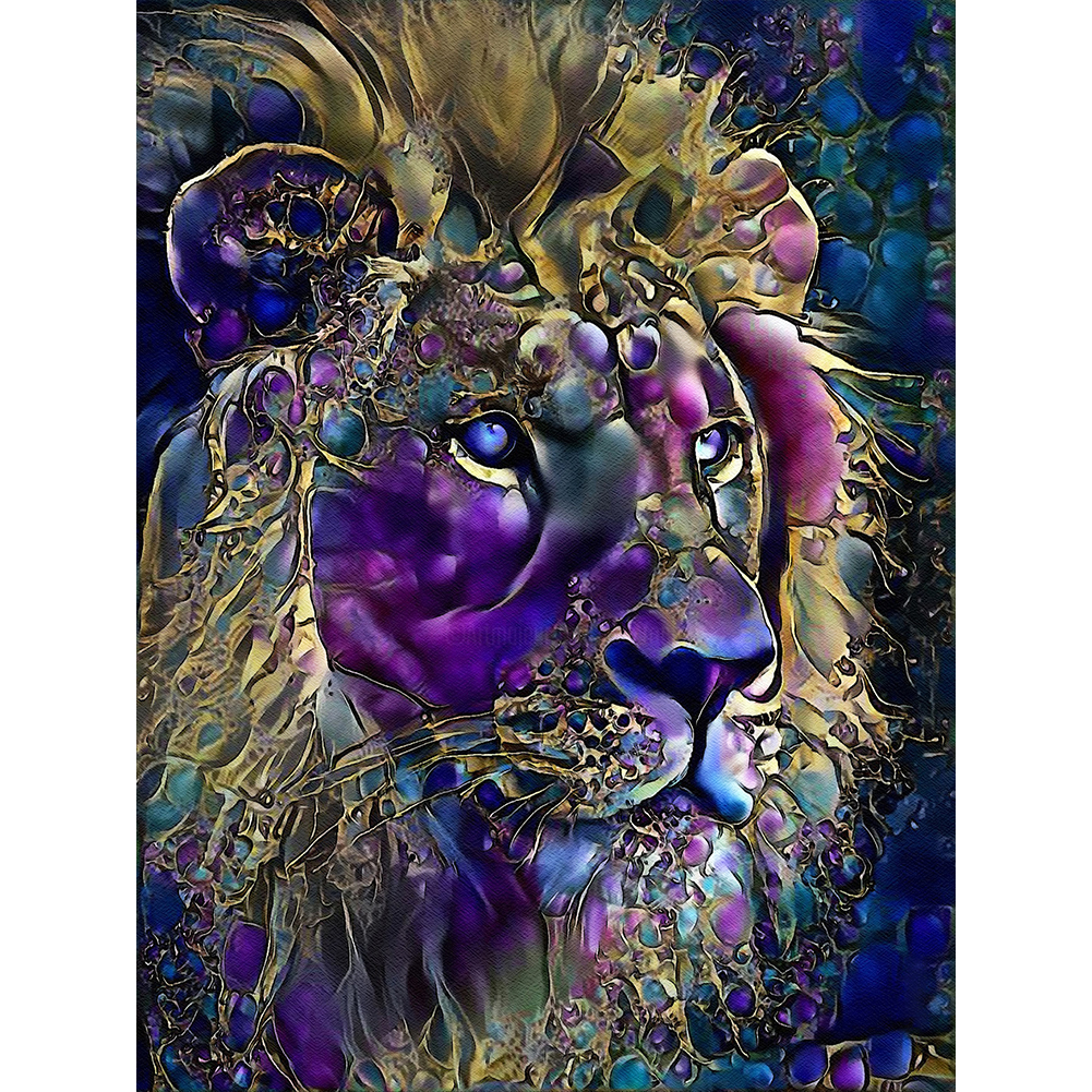 

Psychedelic Lion - Round Drill Diamond Painting - 30*40CM, 501 Original