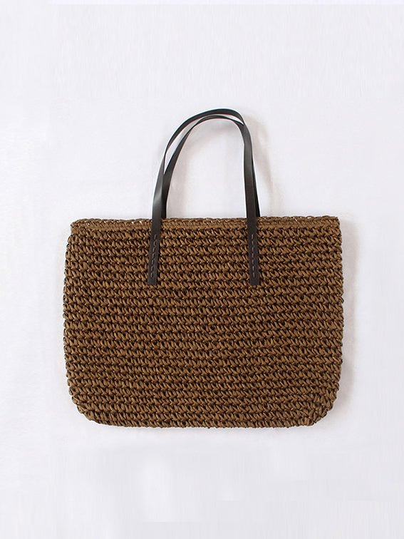 Large Capacity Straw Shoulder Bag