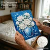 (20x30cm)DIY Flower Vase Framed Handmade Pearl Painting Art Craft Kit Living Home Decor