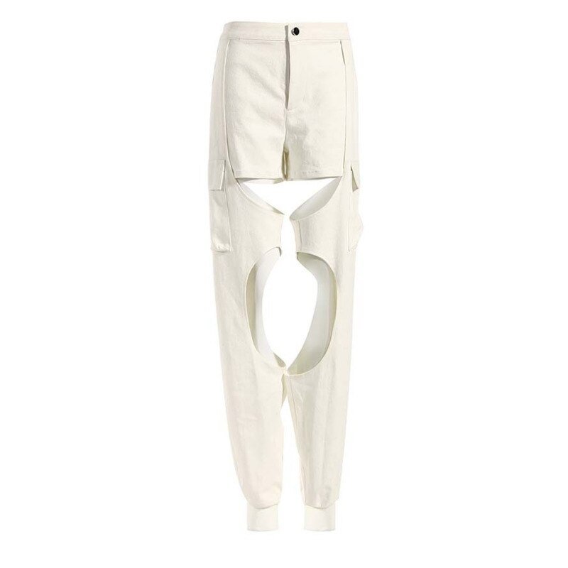 Toloer Wide Leg Pants Hollow Out Two Piece Suit New Stand Collar Long Sleeve Loose Fit Women Fashion Spring Autumn 2023 1DE9154