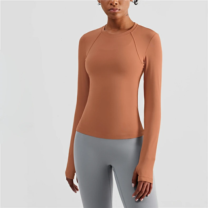 High quality sports tops with thumb holes