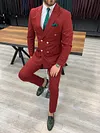 Bernardo Claret Red Double Breasted Suit