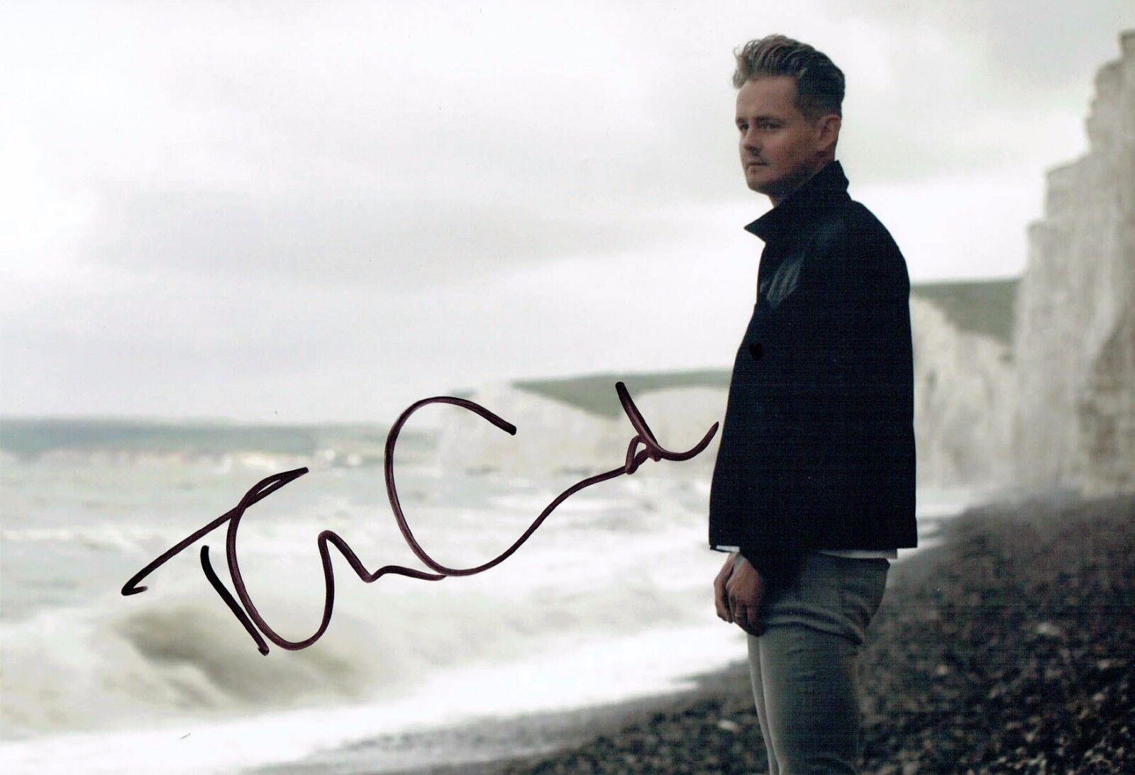 Tom CHAPLIN Signed Autograph 12x8 Photo Poster painting 7 Keane Lead Singer Guitarist AFTAL COA