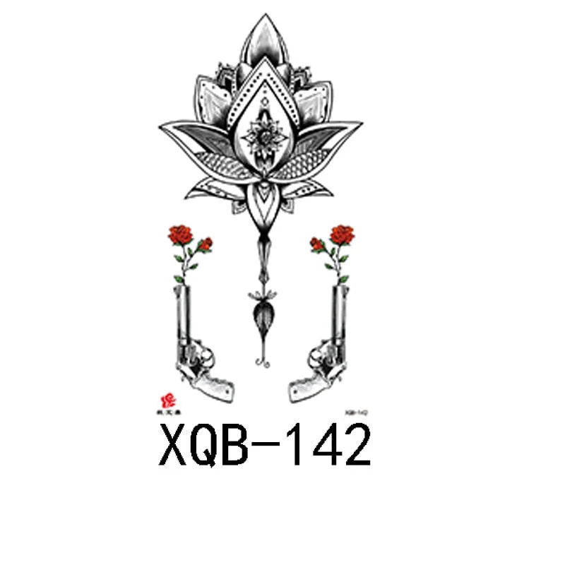 Small Full Arm Waterproof Tattoo Sticker Half Arm Arm Fierce Wolf Head Animal Arm Lasting European and American Tattoo Sticker