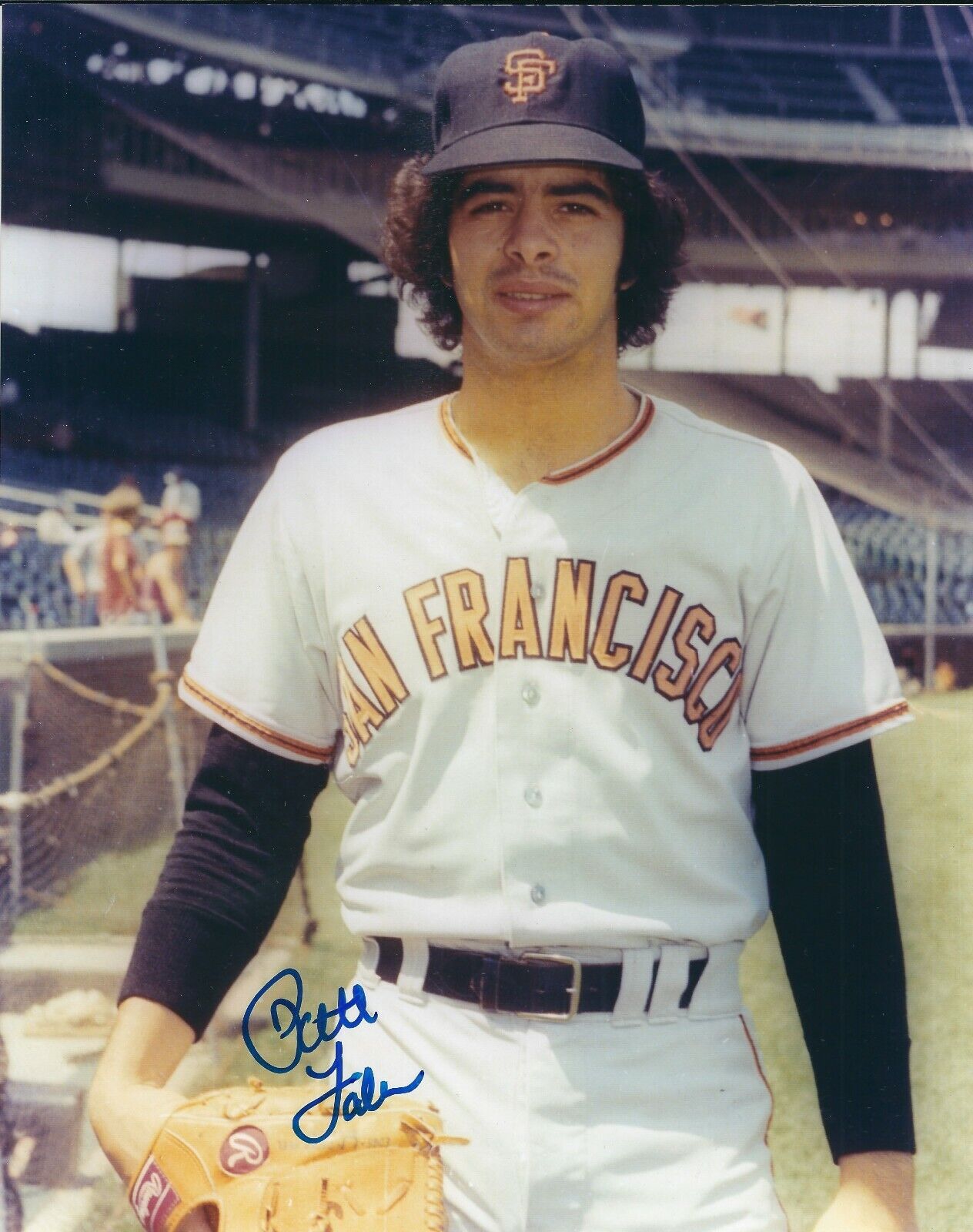 Signed 8x10 PETE FALCONE San Francisco Giants Autographed Photo Poster painting - COA