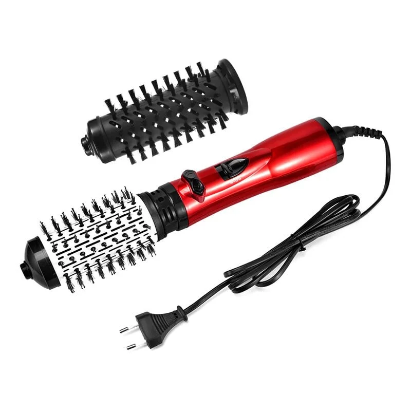 3 in 1 Rotating Electric Hair Straightener Brush Hair Curler Hair Dryer Brush Hot Air Comb Negative Ion Hair Styler Comb
