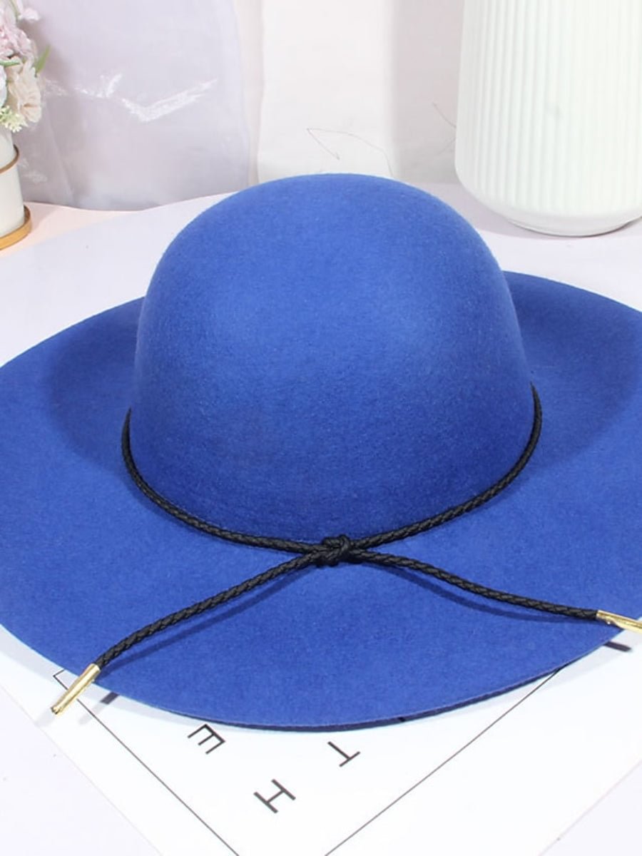 Women's Party Hat Street Bow Knots Pure Color Fashion Wool Hat