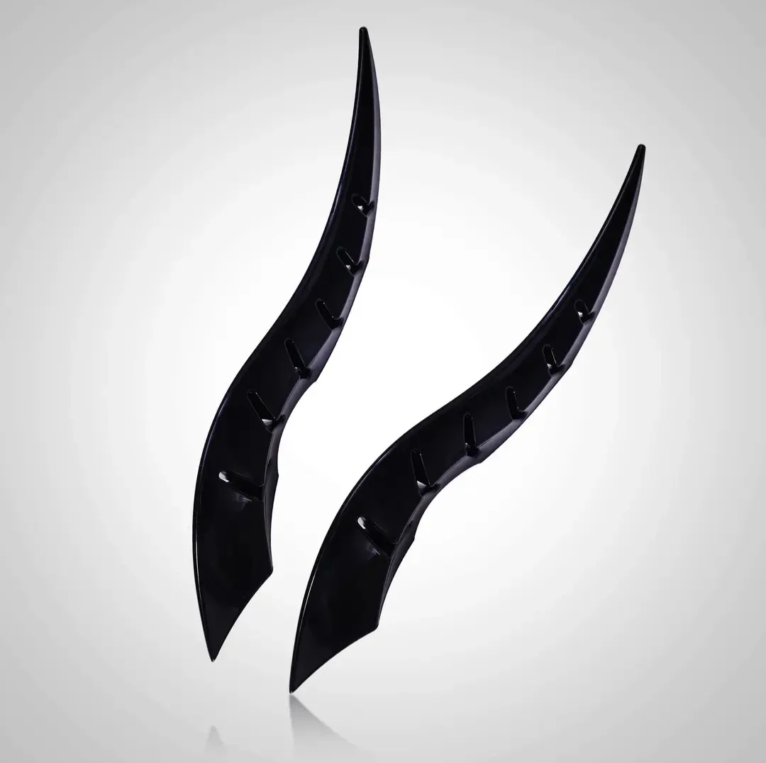 New dragon horn car exterior decoration，Arc light speed flow fin