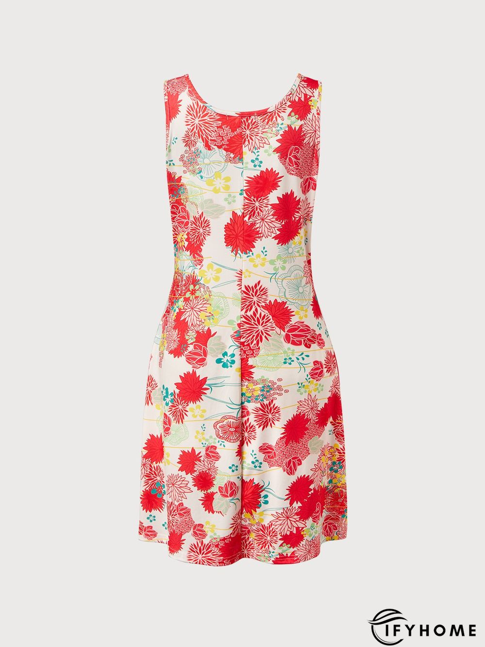 Vacation V Neck Loosen Sleeveless Knitting Dress | IFYHOME