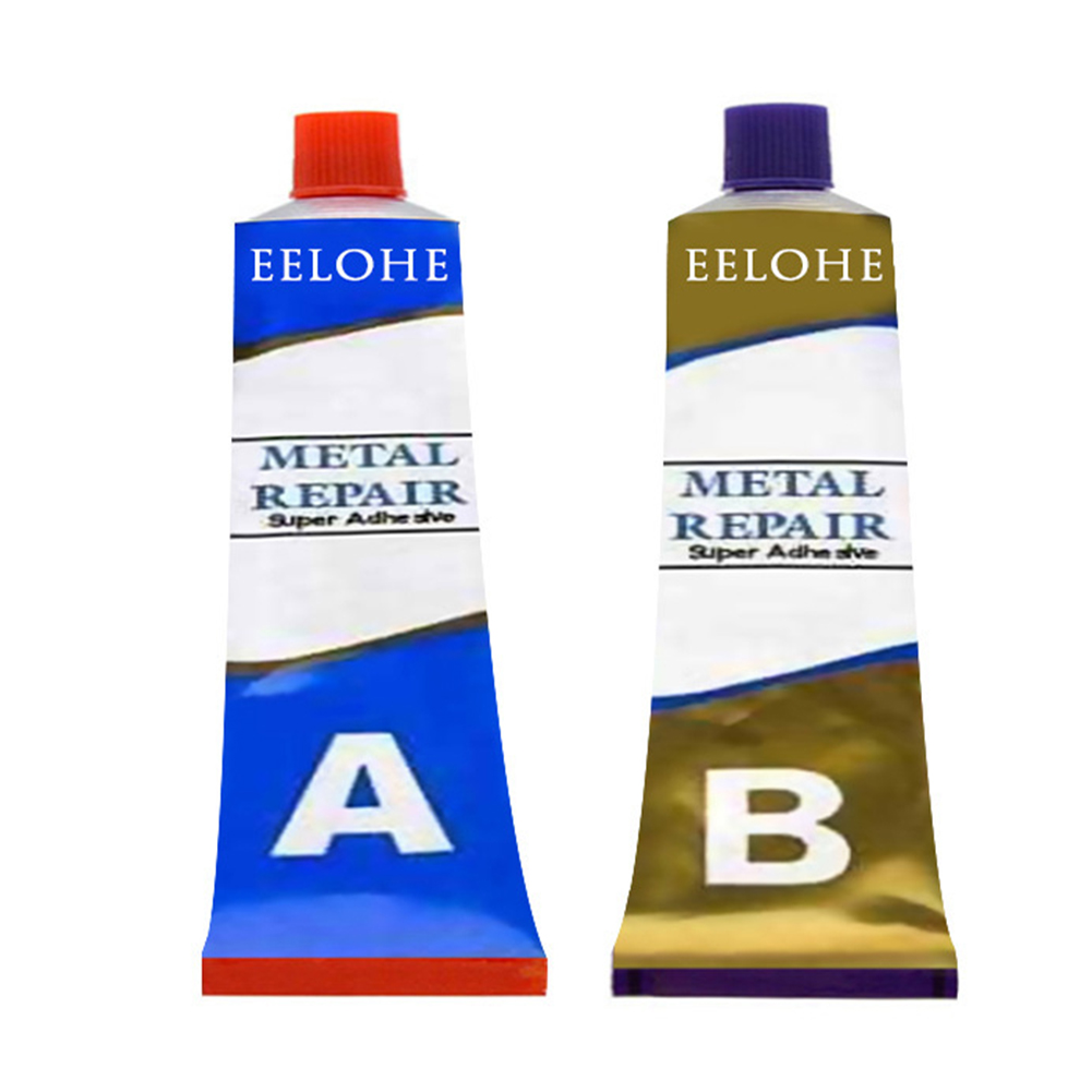 

2pcs A+B Metal Repairing Adhesive Glue Iron Steel Car Radiator Welding Glue, 80g, 501 Original