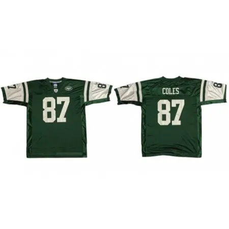 Toddlers New York Jets #87 Laveranues Coles Green Stitched Jersey