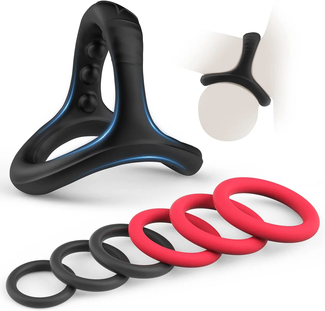 Silicone Cock Ring Set 7 Sizes