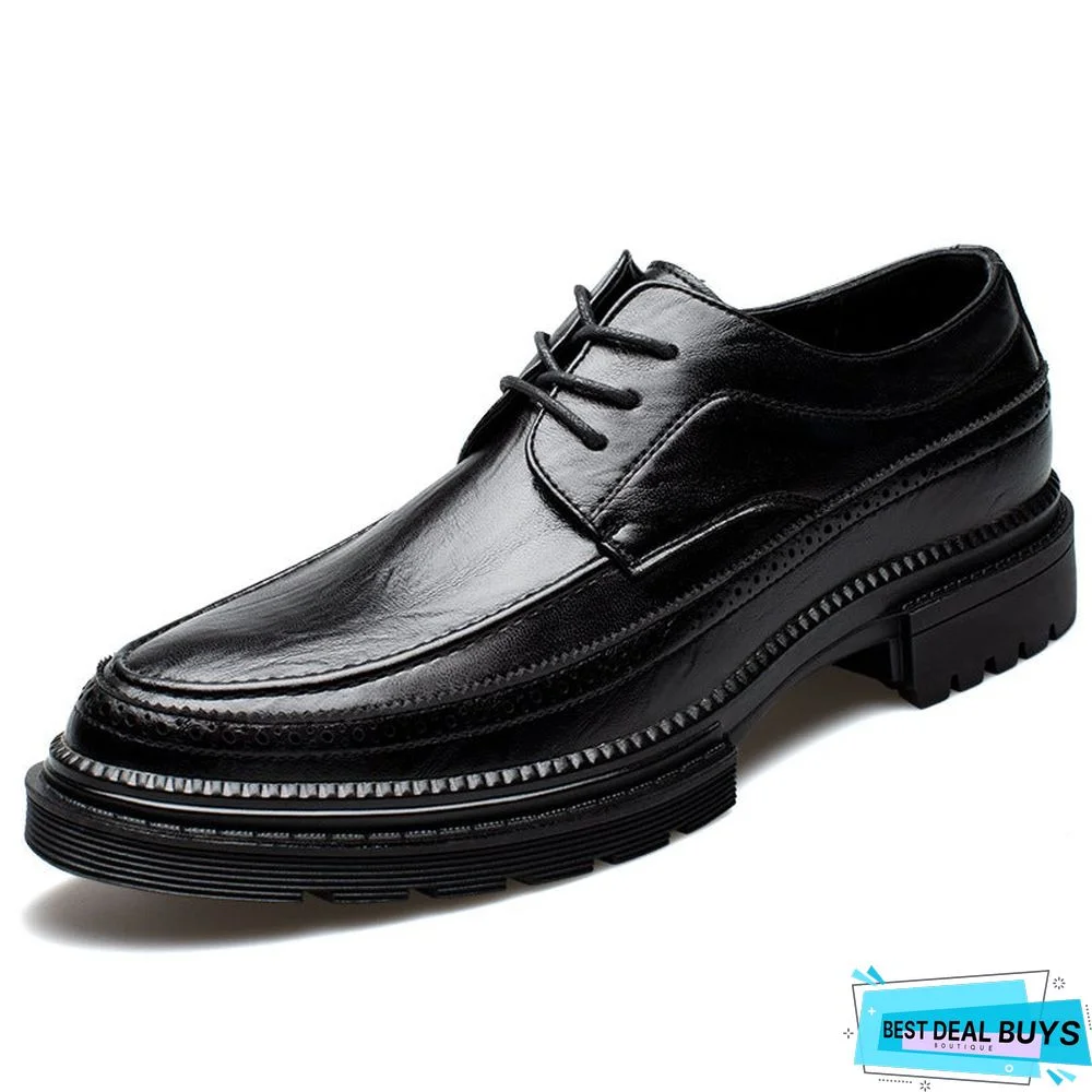 Casual Business British Wind Oxford Breathable Leather Men's Shoes
