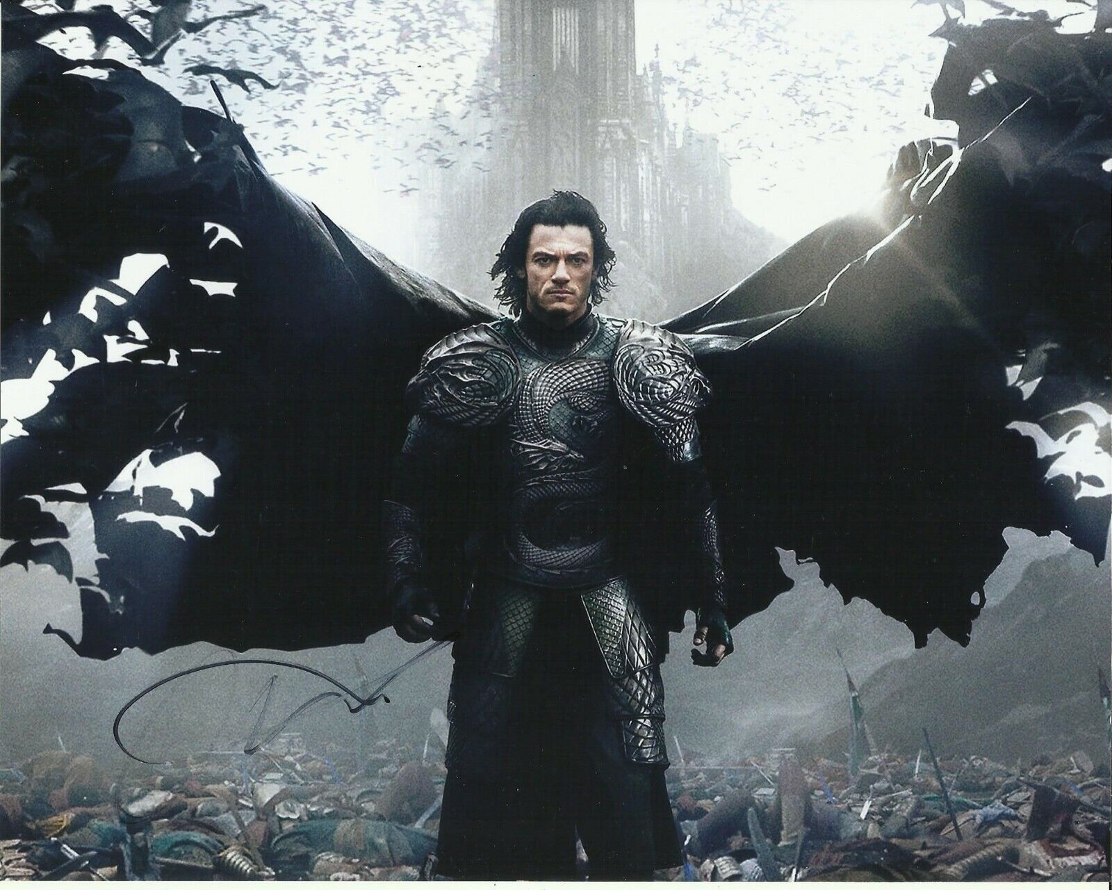 LUKE EVANS SIGNED DRACULA Photo Poster painting UACC REG 242