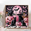 Diamond Painting - Partial Special Shaped Drill - Halloween Cat(Canvas|30*30cm)