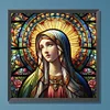 Diamond Painting-DIY Full Round Drill Stained Glass Art Virgin Mary