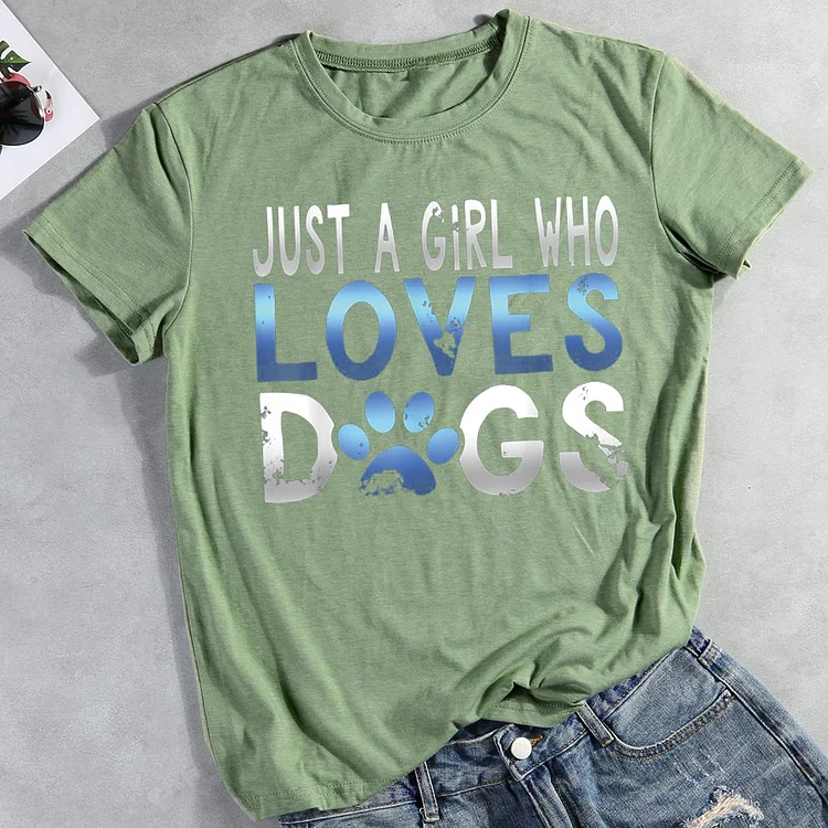 Just A Girl Who Love Dogs T-Shirt-013017-CB