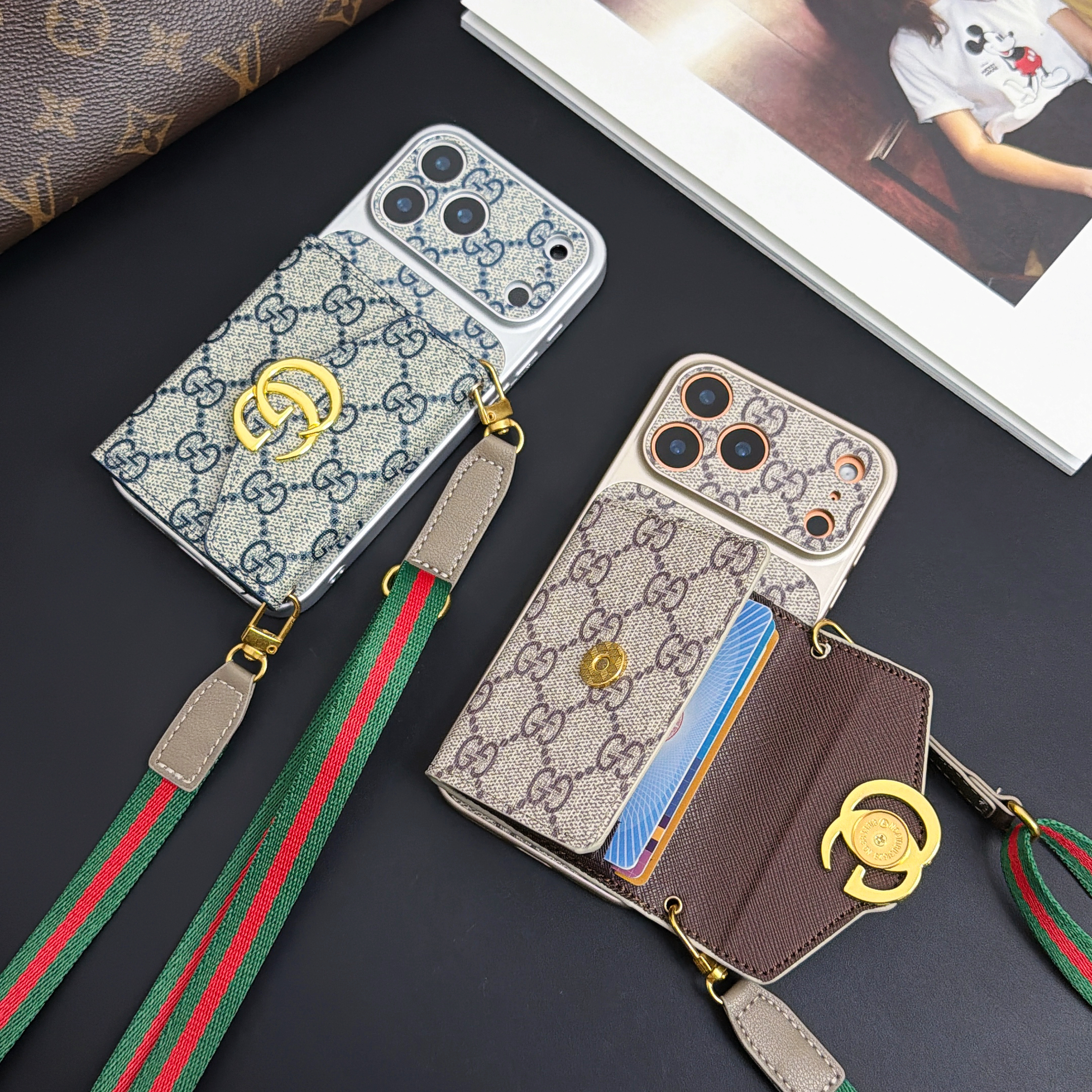 Gucci Accordion Wallet Phone Case Crossbody