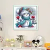Cute Snowman-18CT Stamped Cross Stitch 30*30cm/11.81*11.81in tapestrymarket