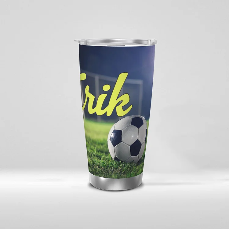 Personalized Soccer Stainless Steel Mug|M13