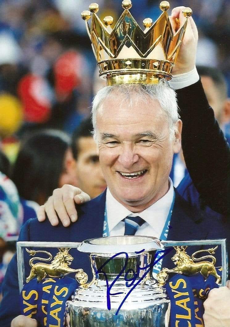 Claudio Ranieri SOCCER MANAGER autograph, In-Person signed Photo Poster painting