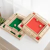Ensemble de jeu Shut the Box en bois pour 4 joueurs
