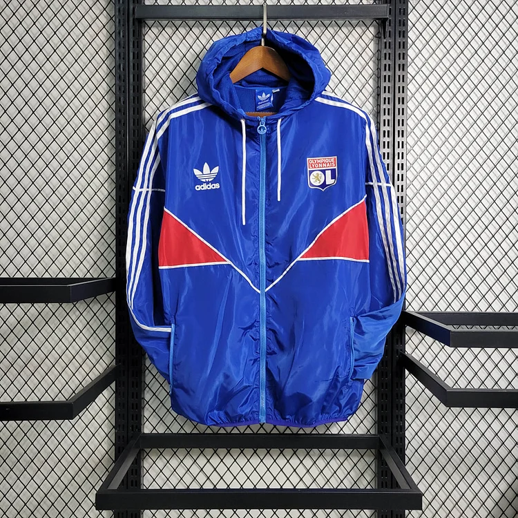 2023/2024 Lyon Windbreaker Blue Football Jersey