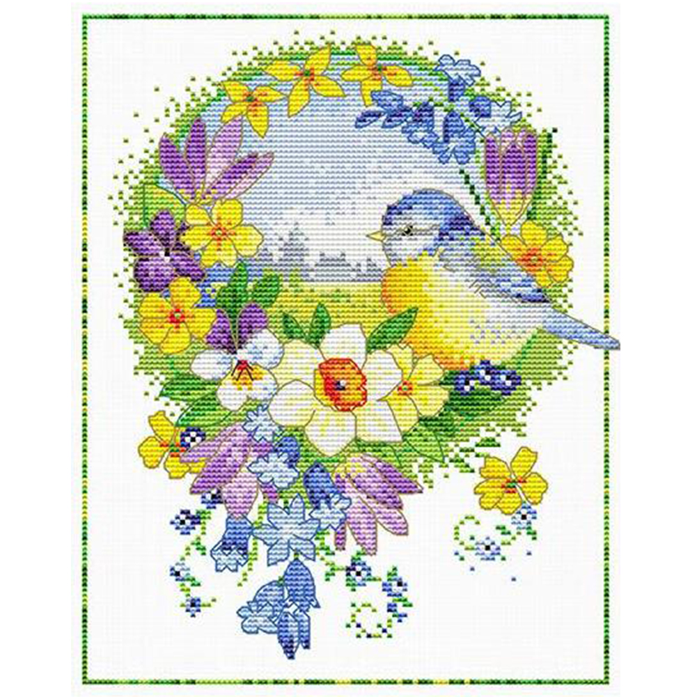 

Bird - 11CT Stamped Cross Stitch - 35*40CM, 501 Original