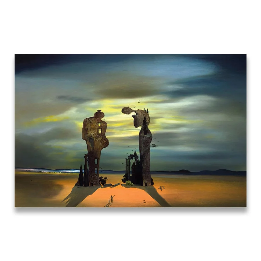 Salvador Dali Canvas Art Print Poster The Waves Book Sailboat Picture Canvas painting Diary of Discovery by Vladimir Kush