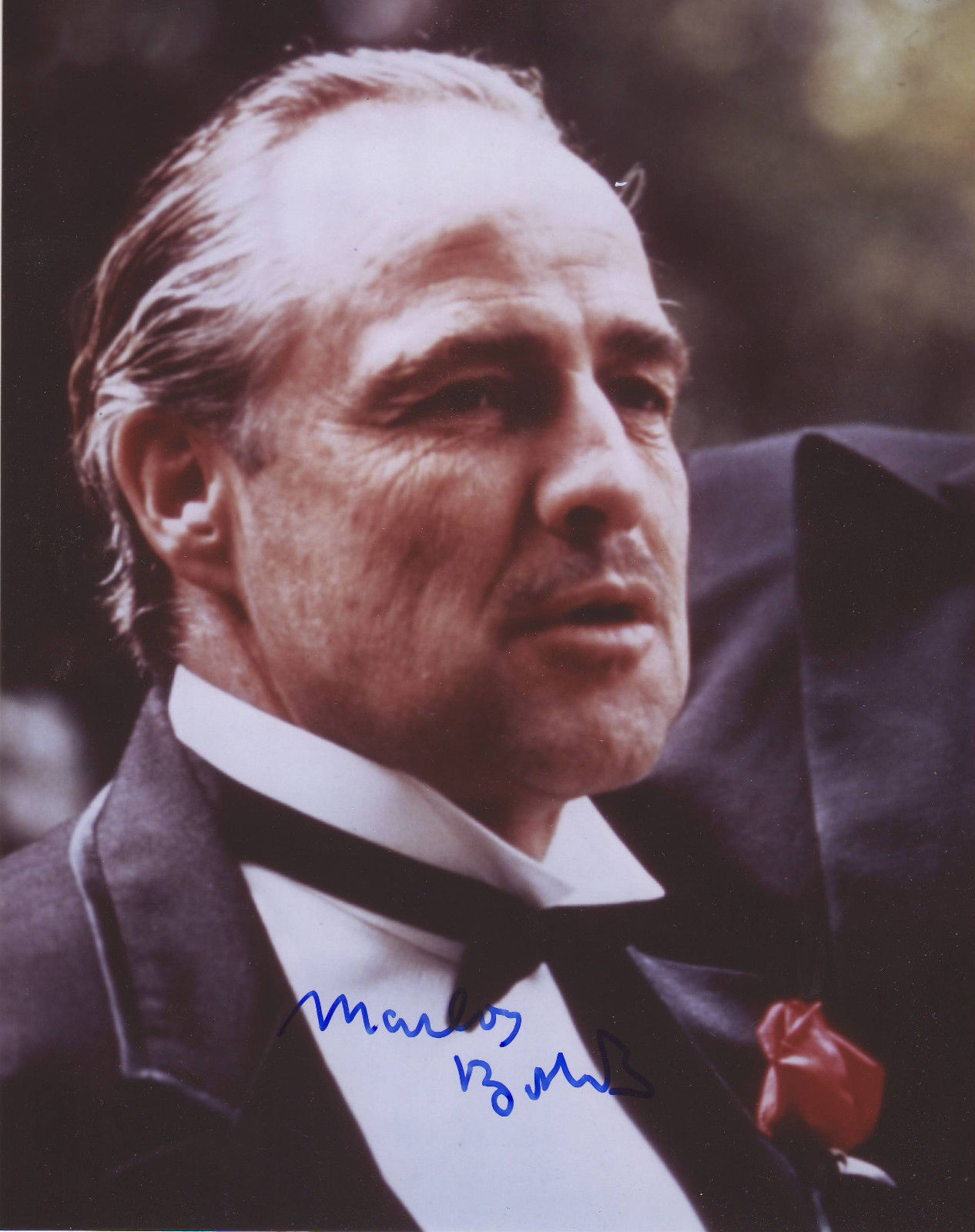 MARLON BRANDO - GODFATHER AUTOGRAPH SIGNED PP Photo Poster painting POSTER