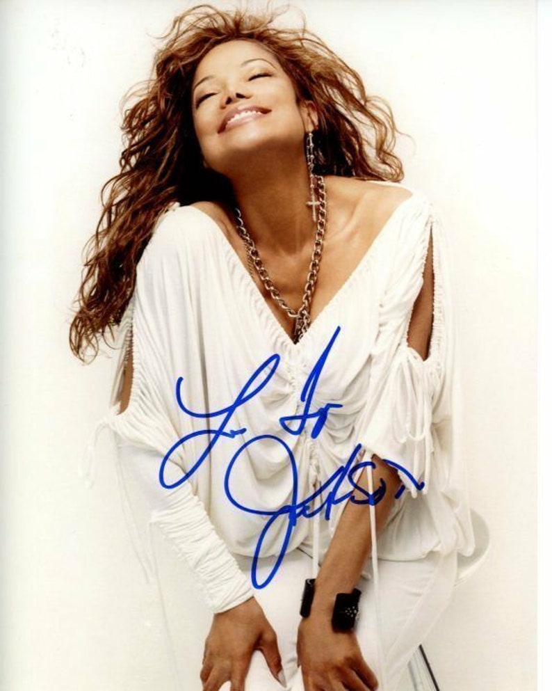 Latoya jackson signed autographed Photo Poster painting