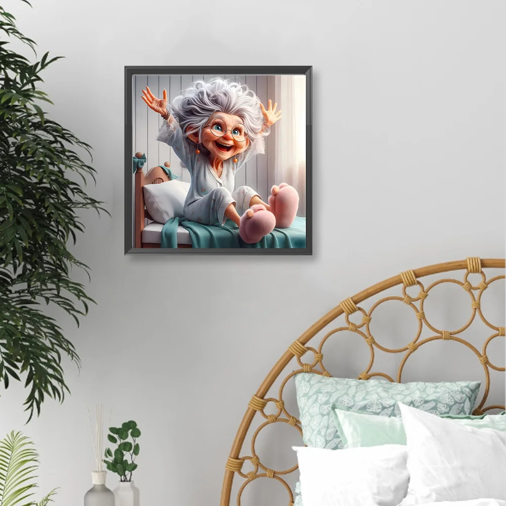 Diamond Painting - Full Round Drill - Grandma(Canvas|40*40cm)