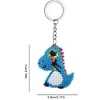 Bead Embroidery - Dinosaur Beaded Counted Cross Stitch Keyring