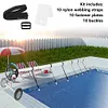 Swimming Blanket Strap Solar Cover Attachment Kit Reel Strap for Swimming Pool