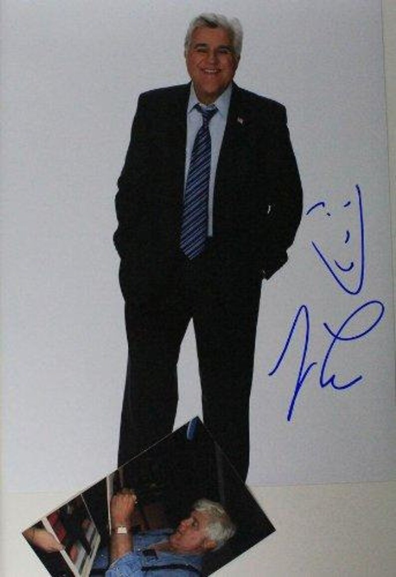 Jay Leno Signed Autographed Glossy 11x14 Photo Poster painting w/ Proof Photo Poster painting