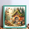 Pumpkin House-11CT Stamped Cross Stitch 45*45cm/17.72*17.72in tapestrymarket