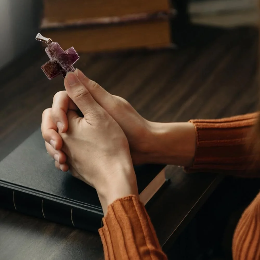 ✝️100% Handmade Crystal Cross Healing Heart (𝐌𝐢𝐜𝐡𝐚𝐞𝐥 𝐂𝐥𝐚𝐫𝐤 𝐇𝐚𝐧𝐝𝐦𝐚𝐝𝐞&reg;)