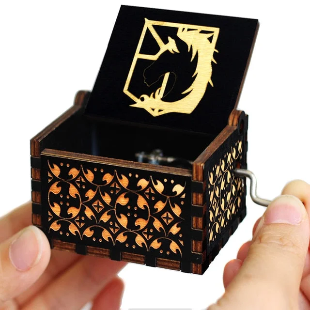 Merry Christmas Various Movie Anime Themes Music Boxes Wooden Hand Crank Birthday Gift New Year's Gift Home Decor
