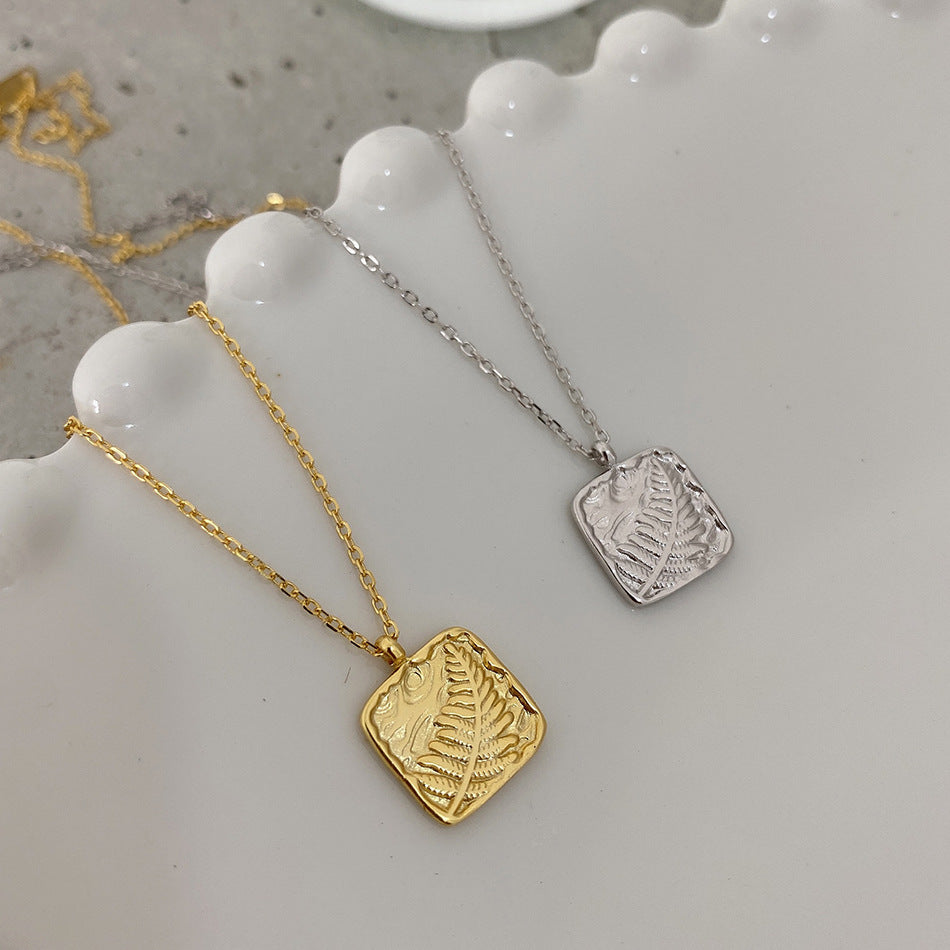 925 Sterling Silver Geometric Silver Necklaces