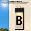 Solar Lighted House Numbers Luminous Outside Address Sign Smart Sensor Automatic LED Illumination Lamp Auto On/Off Villa Courtyard Number Plate Light Outdoor Doorplate Number Indicator